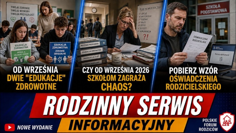  Od września dwie &bdquo;edukacje zdrowotne&rdquo;, ale rodzice będą mogli decydować